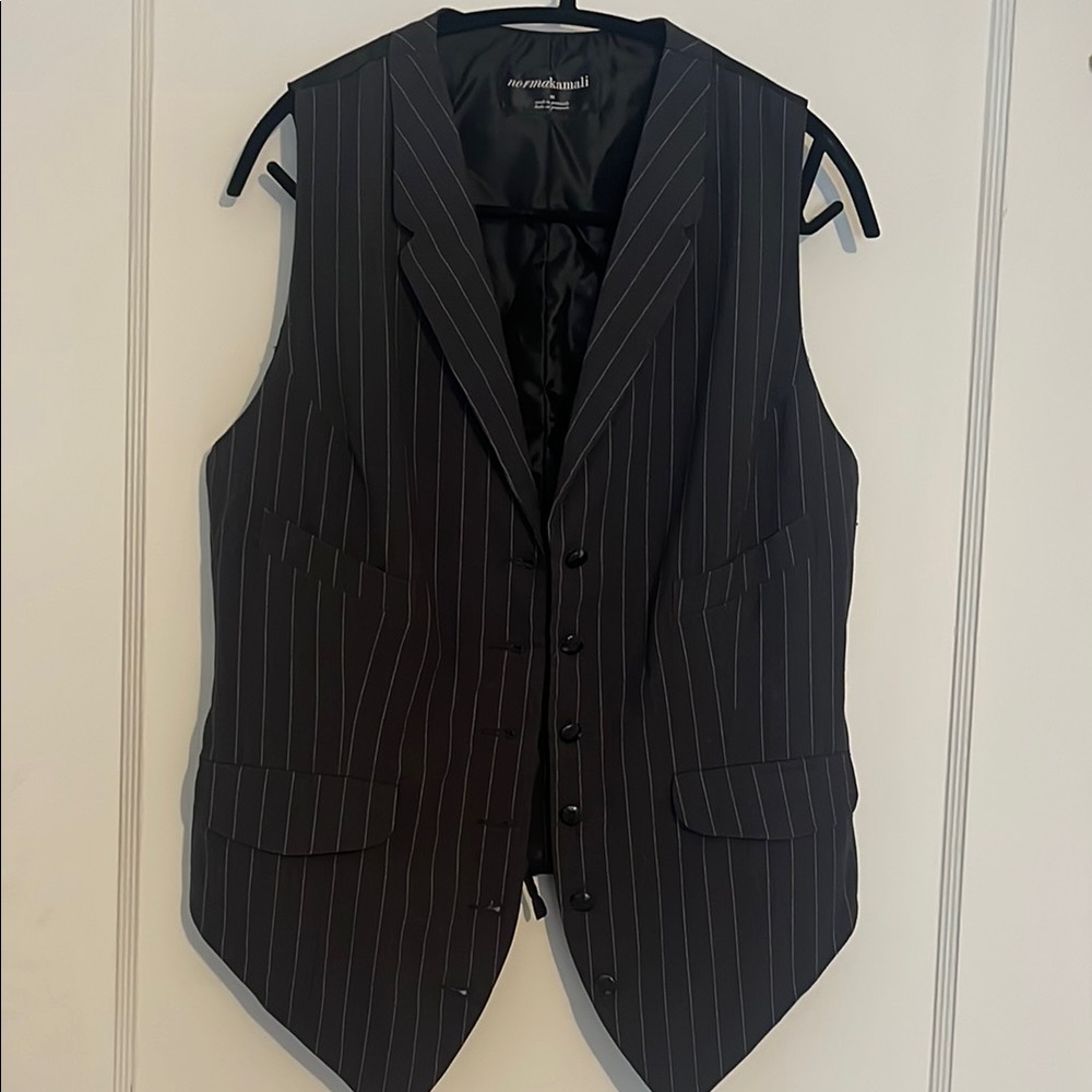 Norma Kamala Pinstriped Vest